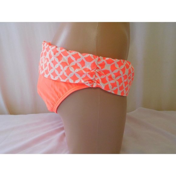 Athena 16 Bikini Bottom New Coastal Banded Pant Orange Menwomenstyles Swimwear - Picture 3 of 5
